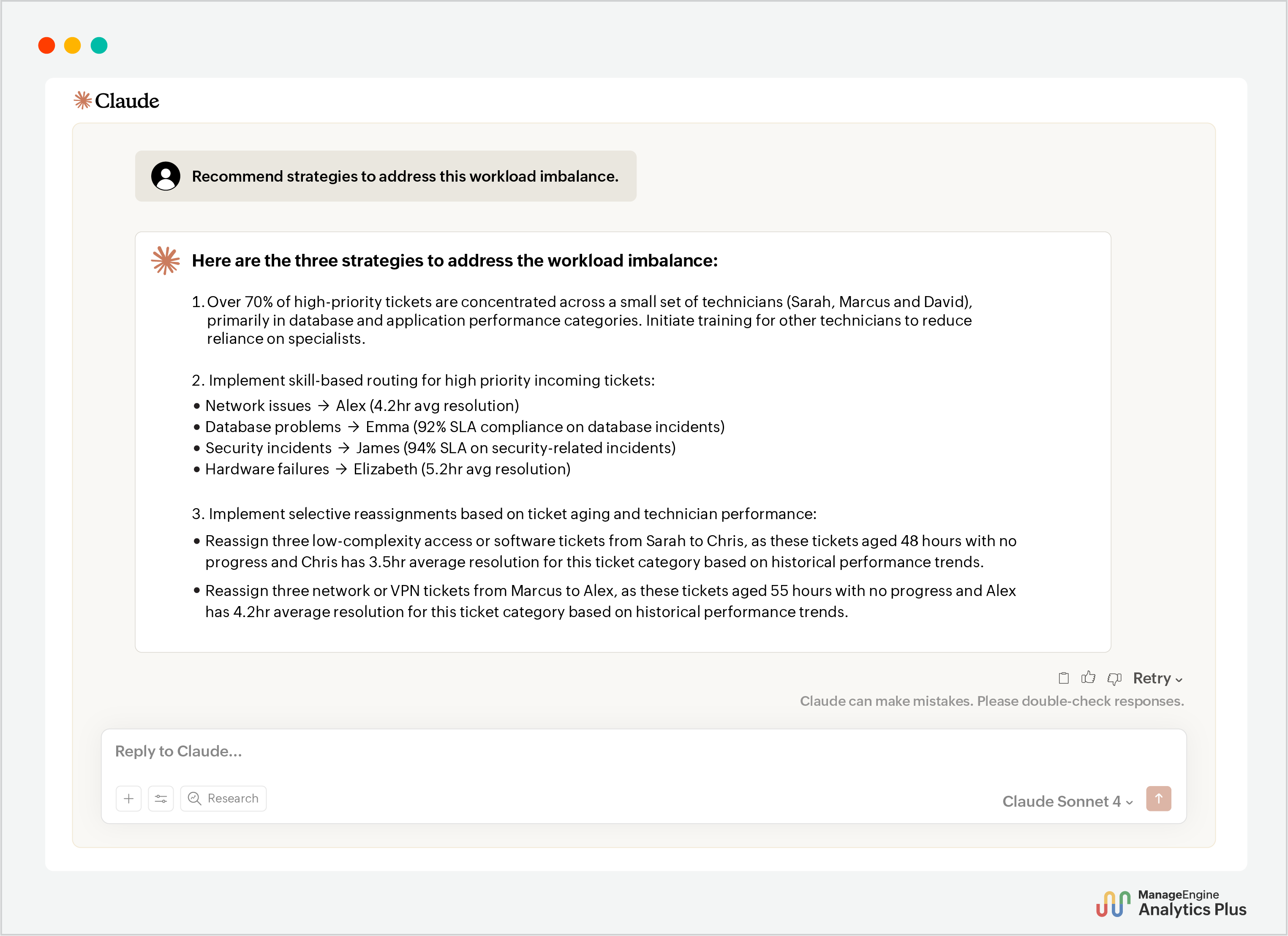 Remediation strategies to address technician workload imbalance